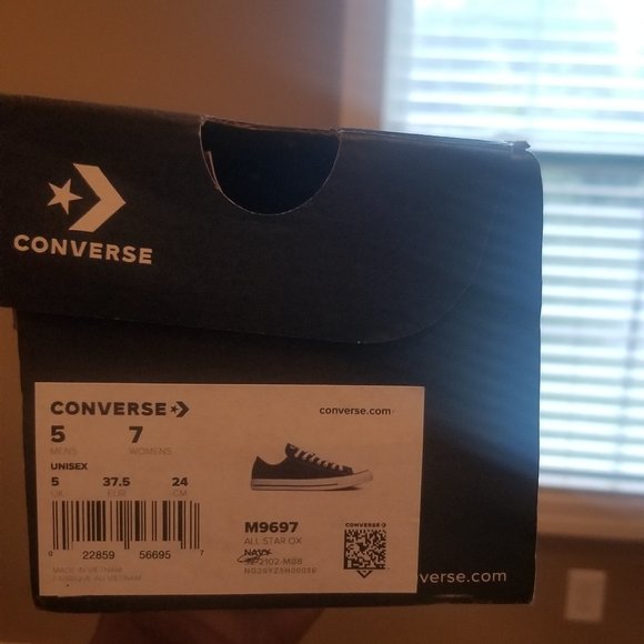 Blue Low Top Converse - Picture 6 of 7